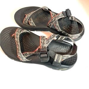 Men Chaco Adjustable Strap Sport Sandals Black Gray Red Hiking Shoes Sz. 10M